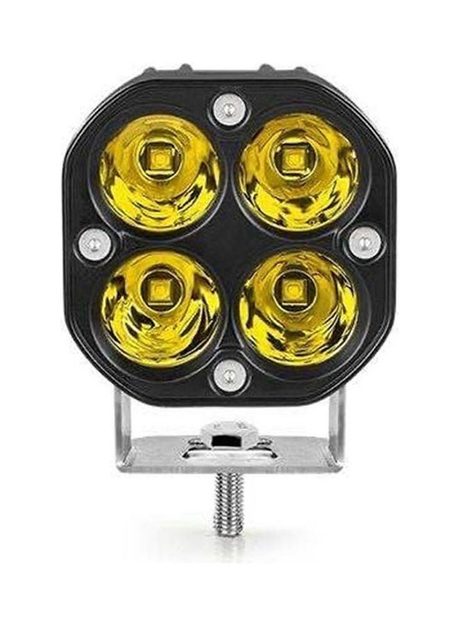 40W Waterproof LED Off-Road Fog Driving Light Yellow Colour One Pair - Image 1